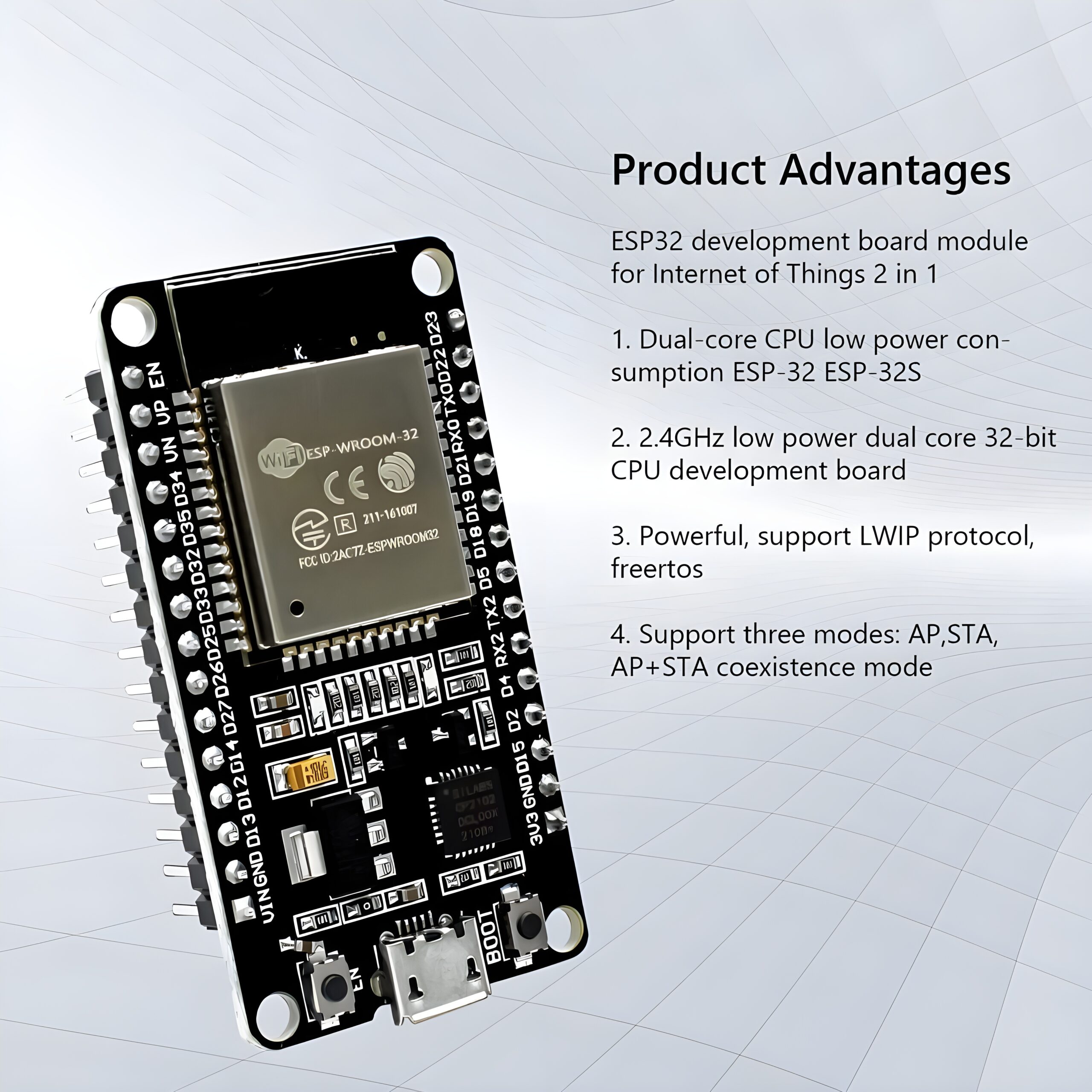 Arduino NodeMCU IoT ESP32 ESP-32 Wifi & Bluetooth