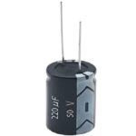 220uf 50v Electrolytic Capacitor (pack of 5)