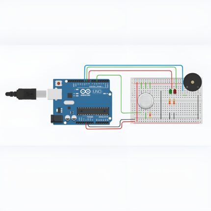 MQ2 Smoke Detector Kit with Arduino UNO – Smoke, Gas & Fire Detection System for DIY Projects