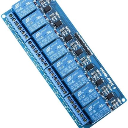 8 Channel Relay Module 24V – Compatible with Arduino, Raspberry Pi, PIC, AVR, ARM – High/Low Level Trigger Relay Board for Smart Home Automation & DIY Projects