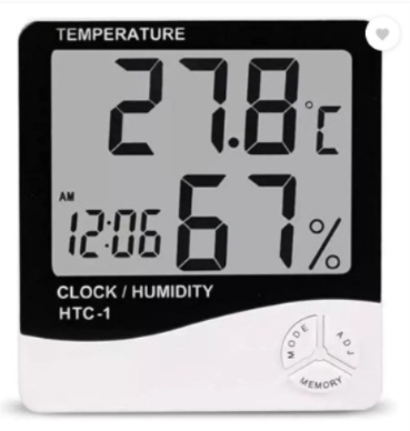 R&D Digital White-Black Clock – Stylish Modern Wall/Desk Clock for Home, Office & Bedroom